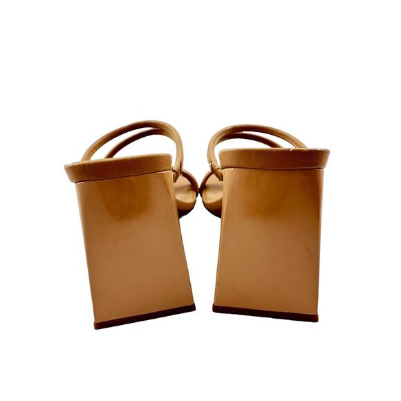 Abound Women Austyn Block Heel Strappy Sandals Size 5 Slide Faux Leather In tan - Picture 6 of 12